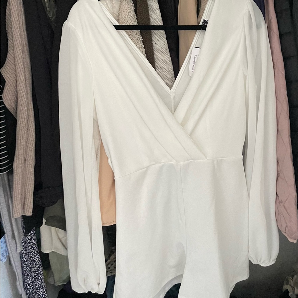 Elegant white romper